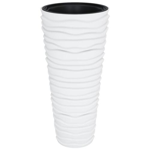 Plantekrukke 18/45 l udtagelig indsats rillet design hvid