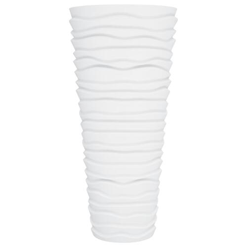 Plantekrukke 18/45 l udtagelig indsats rillet design hvid