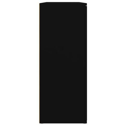 Skænk 91x29,5x75 cm konstrueret træ sort