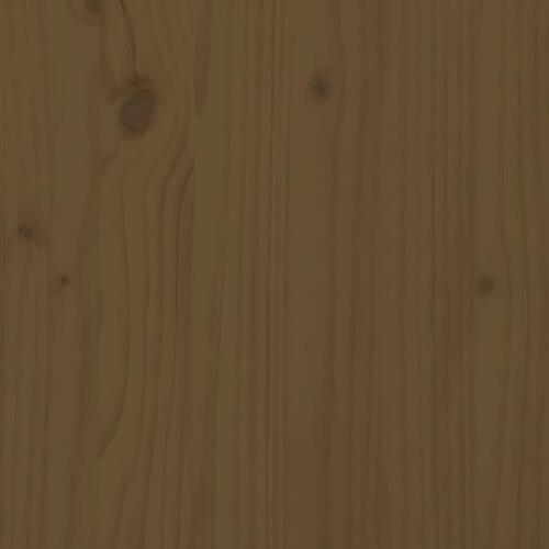 Sengeramme 135x190 cm Double massivt fyrretræ gyldenbrun