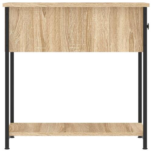 Sengebord 30x60x60 cm konstrueret træ sonoma-eg