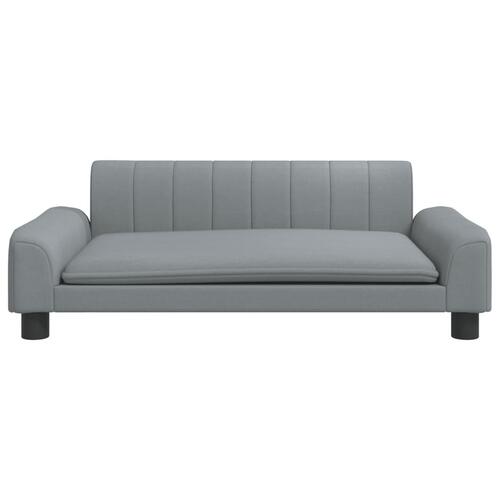 Sofa til børn 90x53x30 cm stof lysegrå