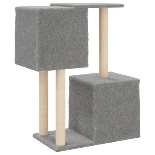 Kradsetræ med sisalstolper 86 cm lysegrå