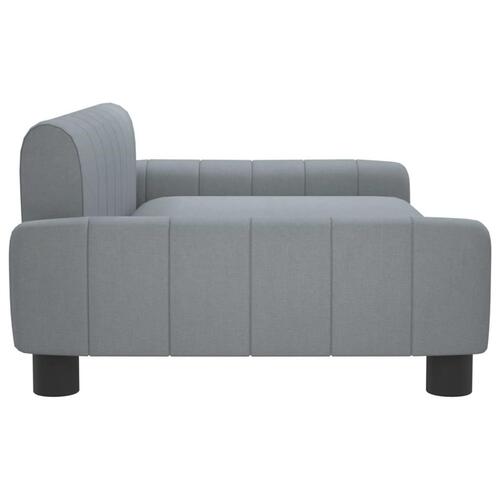 Sofa til børn 90x53x30 cm stof lysegrå