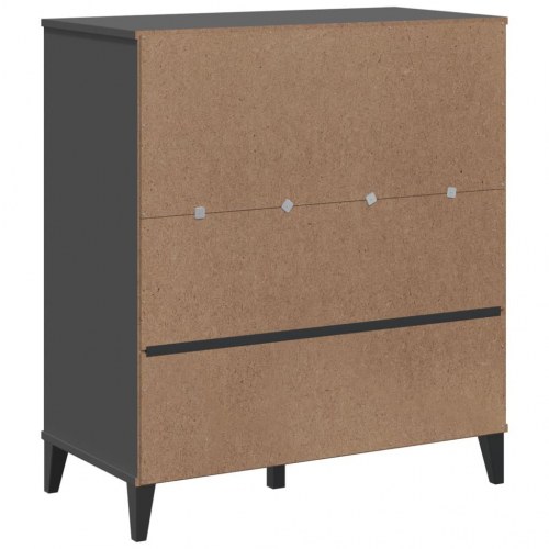 Bogskab VIKEN 80x40x90 cm konstrueret træ antracitgrå