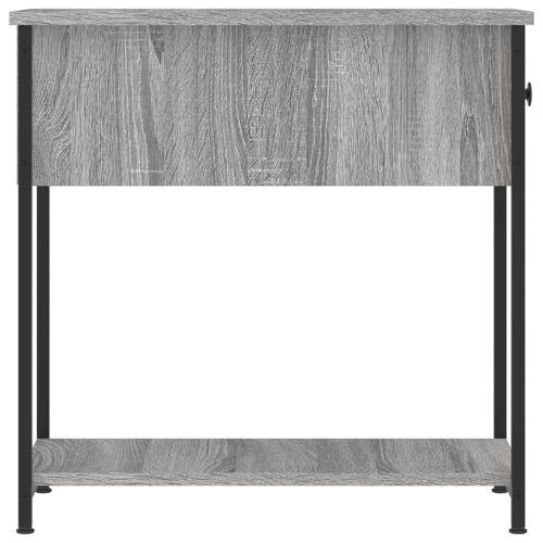 Sengebord 30x60x60 cm konstrueret træ grå sonoma-eg