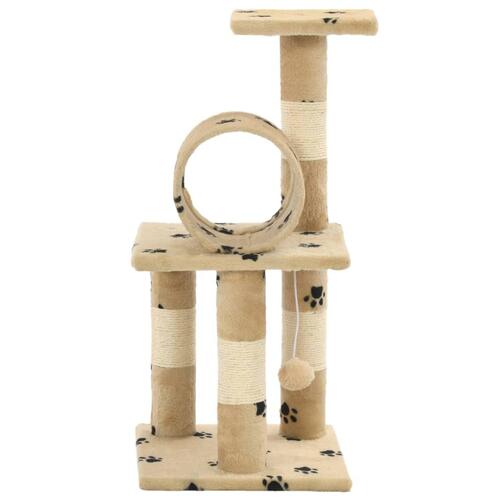 Kradsetræ til katte med sisal-kradsestolper 65 cm beige poteprint