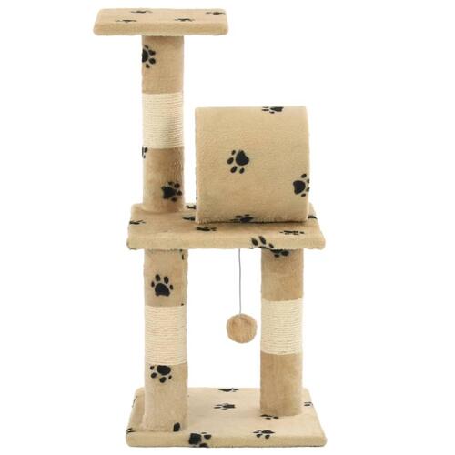 Kradsetræ til katte med sisal-kradsestolper 65 cm beige poteprint