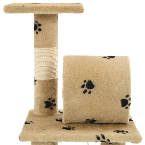 Kradsetræ til katte med sisal-kradsestolper 65 cm beige poteprint