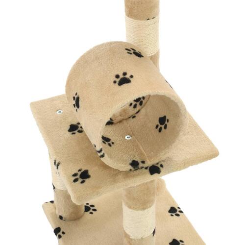Kradsetræ til katte med sisal-kradsestolper 65 cm beige poteprint