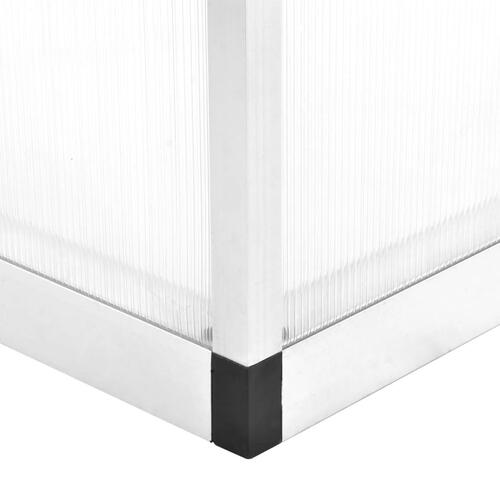 Drivhus 302x190x195 cm 11,19 m³ aluminium