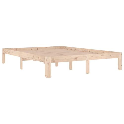 Sengeramme 140x190 cm massivt fyrretræ