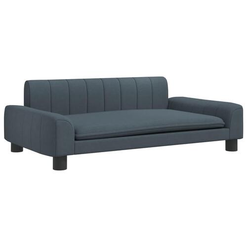 Sofa til børn 90x53x30 cm stof mørkegrå