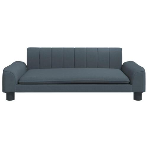 Sofa til børn 90x53x30 cm stof mørkegrå