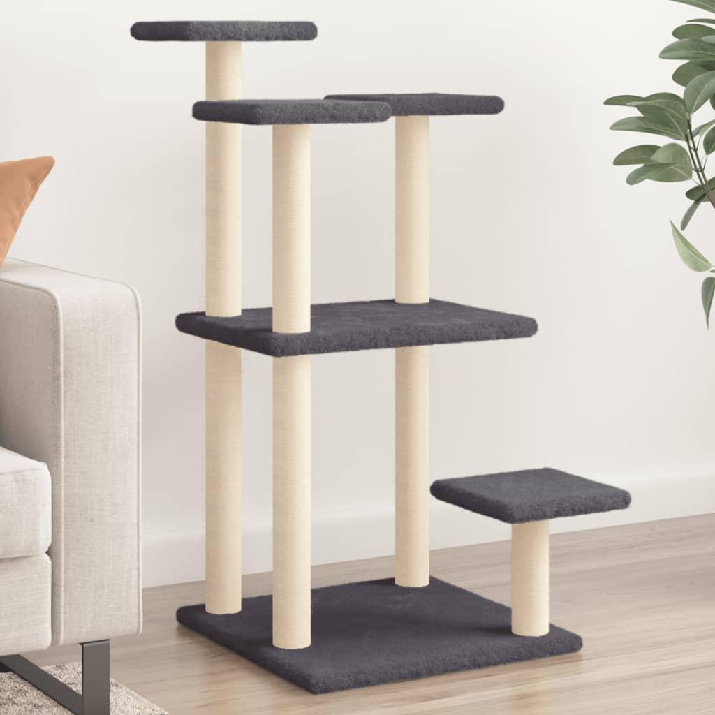 Kradsetræ med platforme 98,5 cm mørkegrå