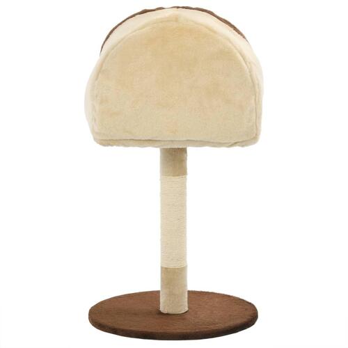 Kradsetræ til katte med sisal-kradsestolpe 72 cm beige og brun