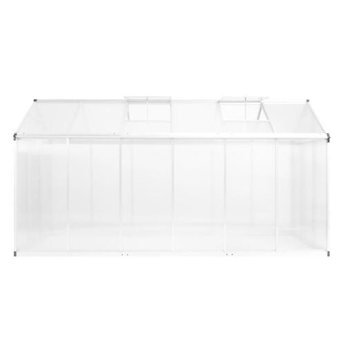 Drivhus 362x190x195 cm 13,41 m³ aluminium