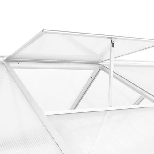 Drivhus 362x190x195 cm 13,41 m³ aluminium