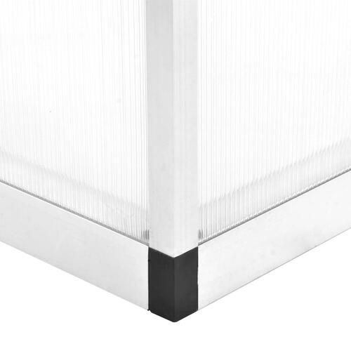 Drivhus 362x190x195 cm 13,41 m³ aluminium