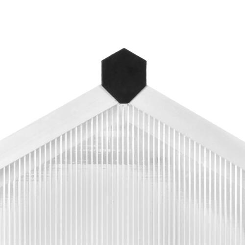 Drivhus 362x190x195 cm 13,41 m³ aluminium