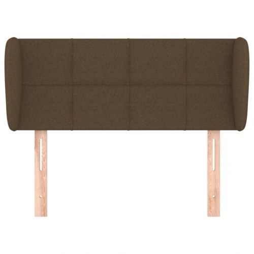 Sengegavl med kanter 83 x 23 x 78/88 cm - mørkebrun