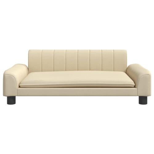Sofa til børn 90x53x30 cm stof cremefarvet