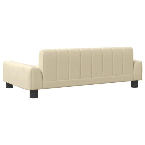 Sofa til børn 90x53x30 cm stof cremefarvet