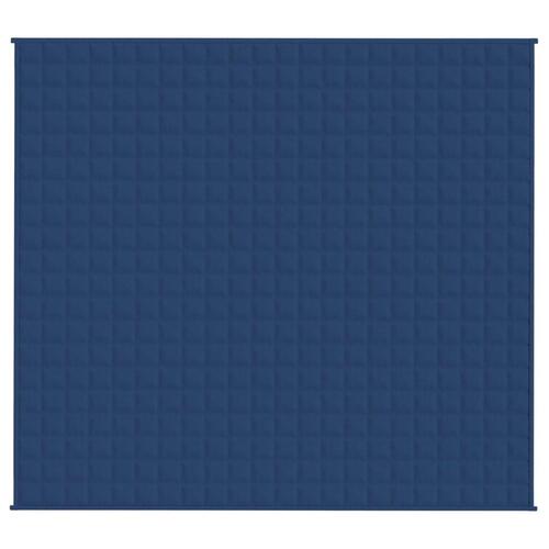 Tyngdetæppe 200x230 cm 13 kg stof blå