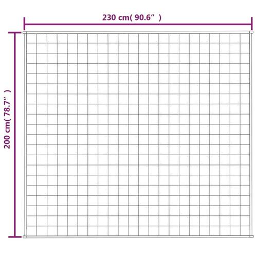 Tyngdetæppe 200x230 cm 13 kg stof blå