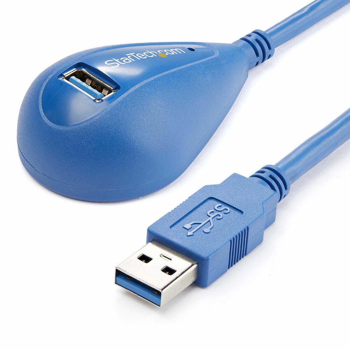 Startech USB 3.2 forlænger-kabel, USB-A han til hun, blå 1,5 m