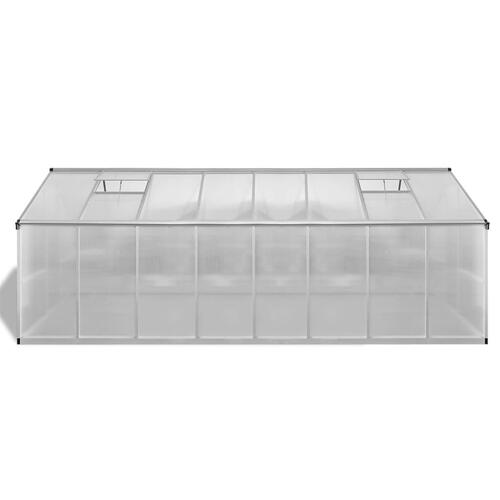 Drivhus 481x250x195 cm 23,44 m³ aluminium