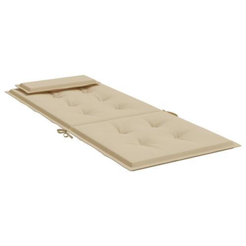 Stolehynder m. høj ryg 4 stk. oxfordstof beige