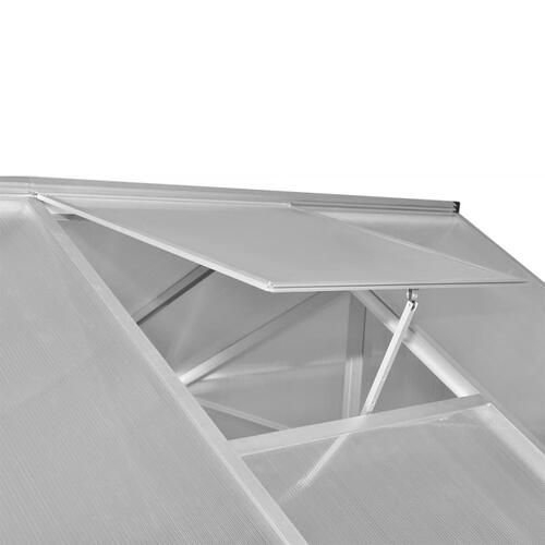 Drivhus 481x250x195 cm 23,44 m³ aluminium