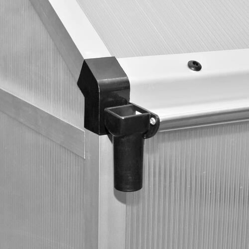 Drivhus 481x250x195 cm 23,44 m³ aluminium
