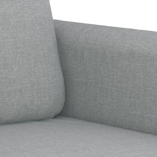 3 personers sofa med puder stof lysegrå