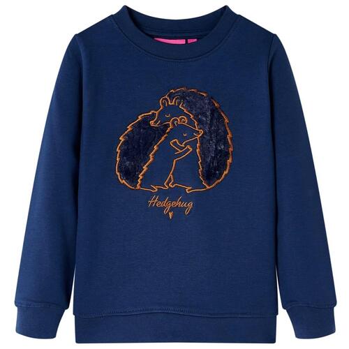 Sweatshirt til børn str. 92 marineblå