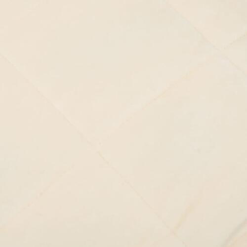 Tyngdetæppe 122x183 cm 5 kg stof lys cremefarve