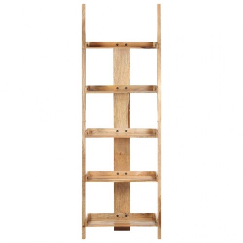Bogreol med 5 hylder 60x37x180 cm massivt mangotræ
