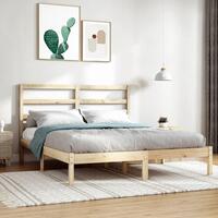Sengeramme 140x200 cm massivt fyrretræ