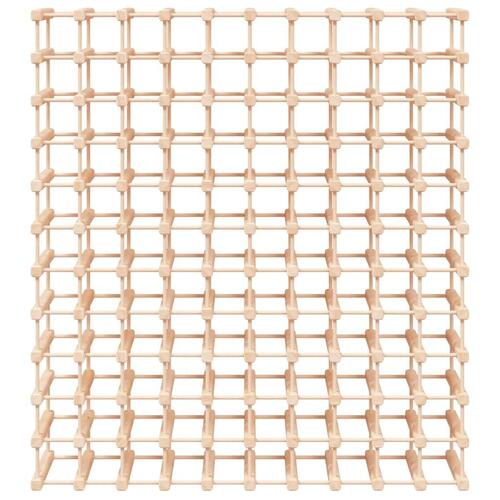 Vinreol til 120 flasker 112,5x23x123,5 cm massivt fyrretræ