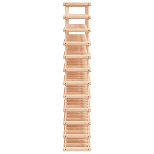 Vinreol til 120 flasker 112,5x23x123,5 cm massivt fyrretræ