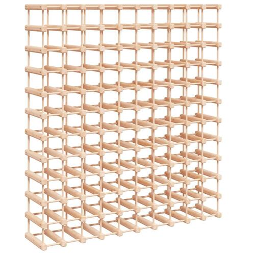 Vinreol til 120 flasker 112,5x23x123,5 cm massivt fyrretræ