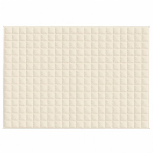 Tyngdetæppe 140×200 cm - 10 kg lys cremefarve