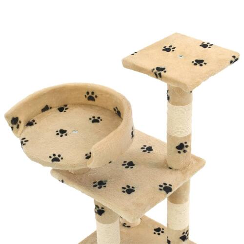 Kradsetræ til katte med sisal 65 cm poteprint beige
