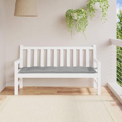 Hynde til havebænk 150x50x7 cm oxfordstof grå