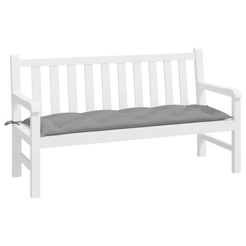Hynde til havebænk 150x50x7 cm oxfordstof grå