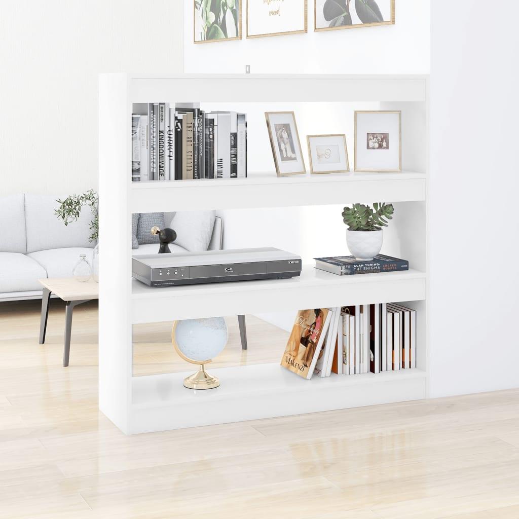Bogreol/rumdeler 100x30x103 cm hvid