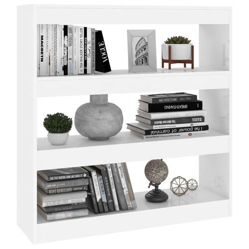 Bogreol/rumdeler 100x30x103 cm hvid