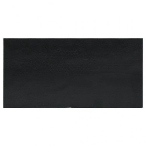 Sengebord 60x30x75 cm massivt mahognitræ sort