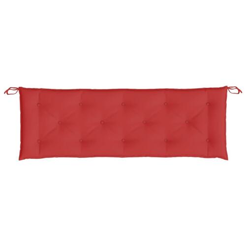 Hynde til havebænk 150x50x7 cm oxfordstof rød